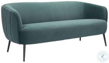 Hanny Green Velvet Sofa From Tov S42 Coleman Furniture