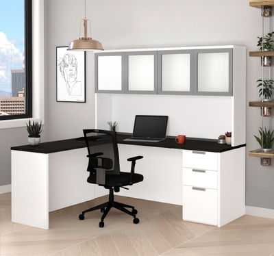 Ashley Beckincreek Black Home Office Desk with Storage