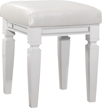 Morena Acrylic Vanity Stool from Butler