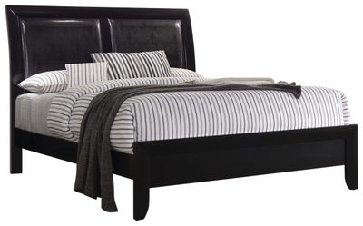 Louis Philippe B4901 King Sleigh Bed - Black Charmax USA Beds