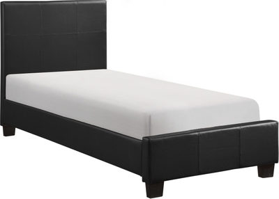 Homelegance Mayville Twin Sleigh Bed in Black 2147TBK-1