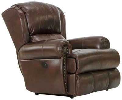 Demara Rocker Recliner In El Paso Walnut With Power Recline