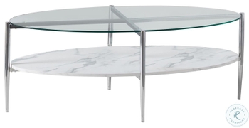 Wynora White And Gold Coffee Table From Ashley Coleman Furniture