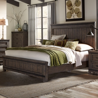 Northville Dark Cherry Platform Storage Bedroom Set from Furniture