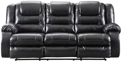 Homelegance Oriole Black Double Reclining Sofa 8334BLK-3