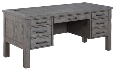 Pure Modern Office Desk in Moonstone