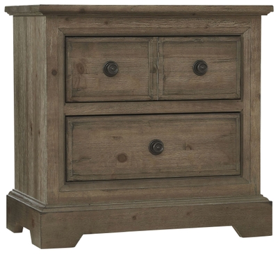 Paxton Place Dovetail Grey Small Drawer Nightstand From Magnussen