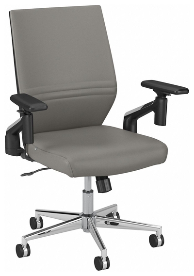 Glider Low Back Office Chair Gray - Zuo Modern 100835