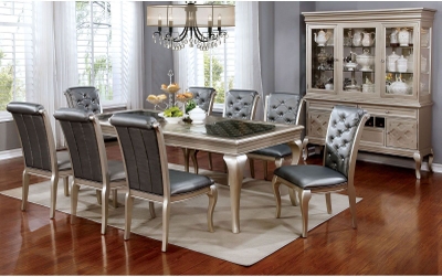 Sonora Snowy Desert Round Extendable Dining Room Set from