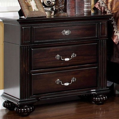 Cherry Freestanding Nightstand with Double Drawers – Krovel Furniture Co.