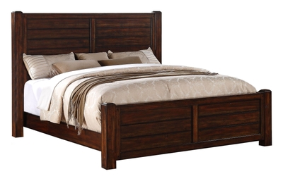 Louis Philippe Panel Sleigh Bed Cappuccino - Queen 202411Q by