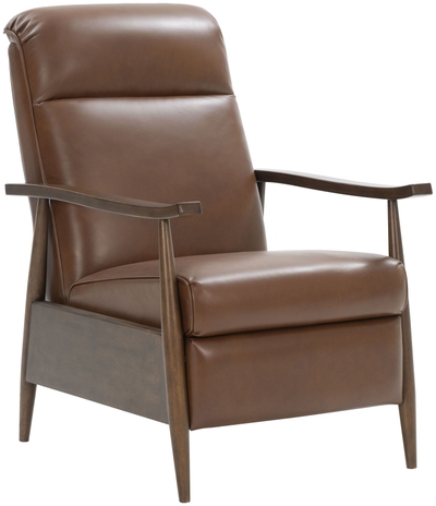 Barcalounger Louisville Rainer Chocolate Power Lift Recliner with Power Head Rest Power Lumbar and Heat