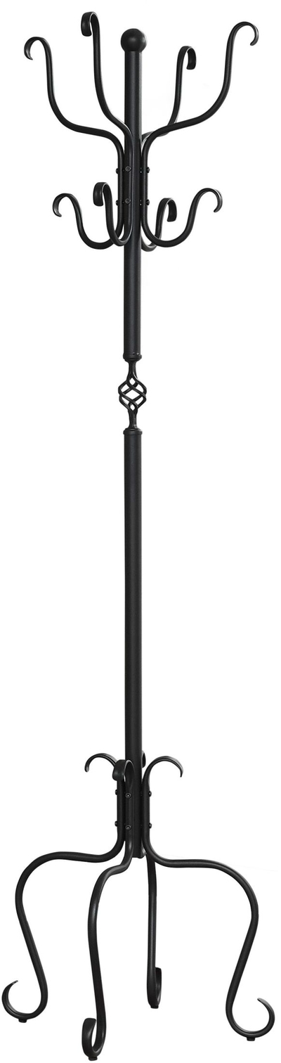 Kiefer Coat Rack with 12 Hooks Black - Coaster Fine Furnitur