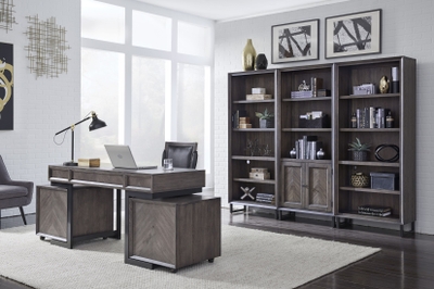 Hartford Distressed Black Home Office Set from Martin Furniture