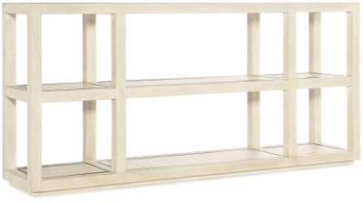 Elasto White Wood Grain Melamine Extendable Console from Casabianca Home