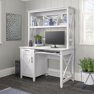 Kids' Highlands Desk With Hutch White - Hillsdale Furniture : Target