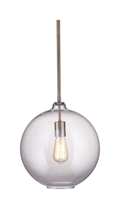 Odense Black Glass Pendant With Blub From Classic Home Coleman Furniture