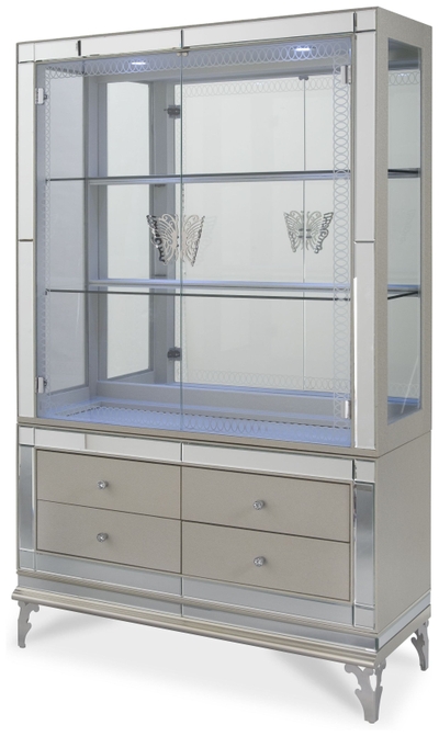 Maxwell Clear Glass Display Cabinet from Picket House Furnishings