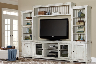 Havalance Two Tone 4 Piece Entertainment Center from Ashley | Coleman  Furniture
