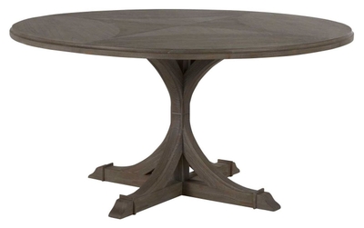 Evans Oval Dining Table Reclaimed Burnt Oak Four Hands