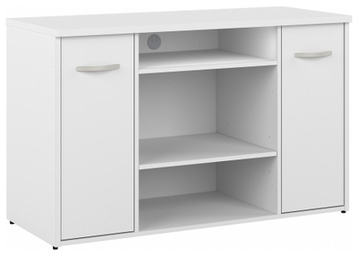 Bestar Krom Corner Storage Cabinet in White