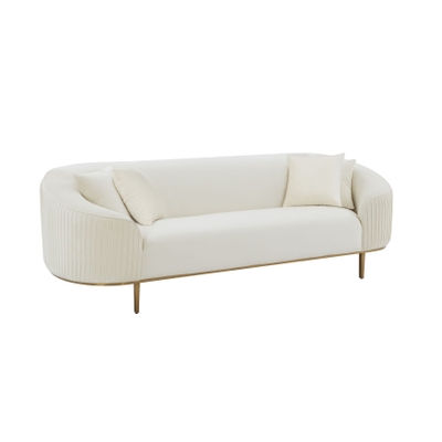 Misty Cream Boucle Sofa - TOV Furniture