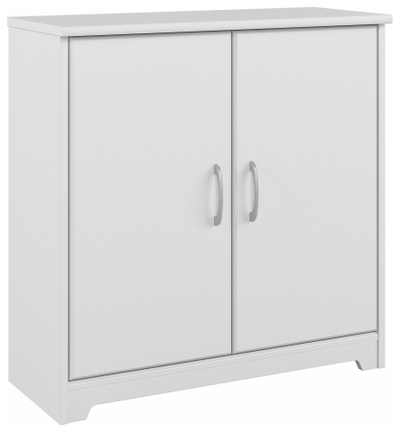 Bestar Krom Corner Storage Cabinet in White