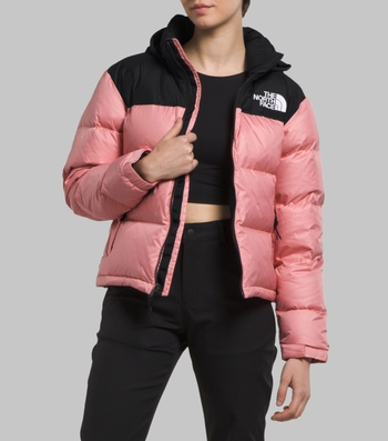 SUDADERA ROSA CROPPED CAPUCHA – UNFOLLOW