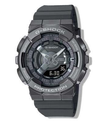 Casio 'G SHOCK' Reloj casual de resina y acero inoxidable de cuarzo, color  negro (modelo: GST-S110-1ACR), para hombre.
