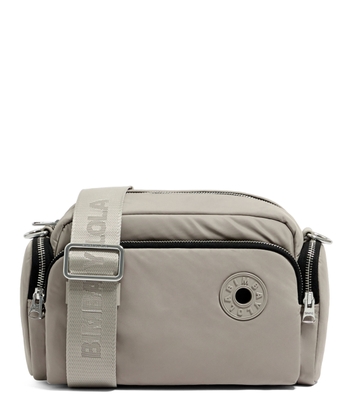 Bimba y Lola: Bolso Crossbody gris lisa Mujer