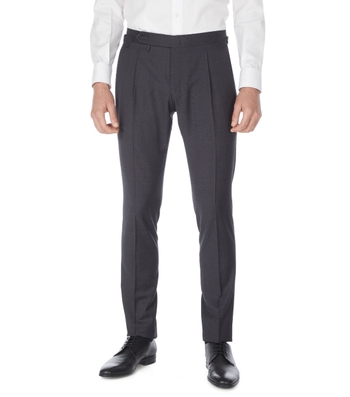 Pantalón recto Calderoni de lana para hombre