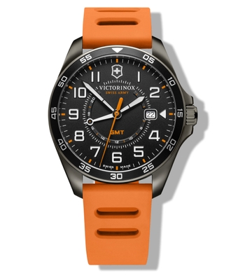 Reloj Tommy Hilfiger Clark Hombre Naranja Plateado y Gris