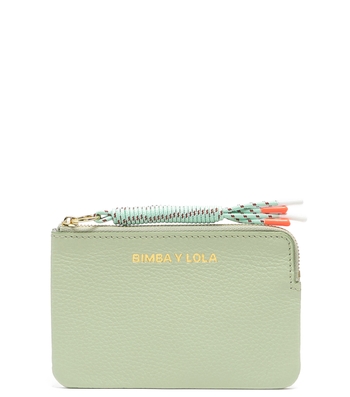 Bimba y Lola: Monedero ovalado nylon verde agua Mujer