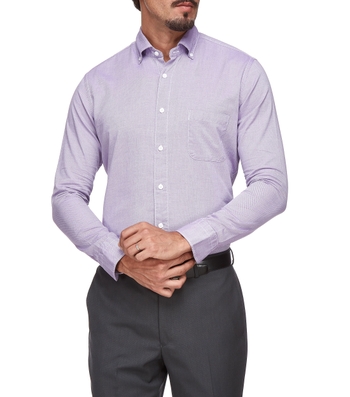 Calvin Klein: Camisa lila microdiseño larga Hombre | El de Hierro