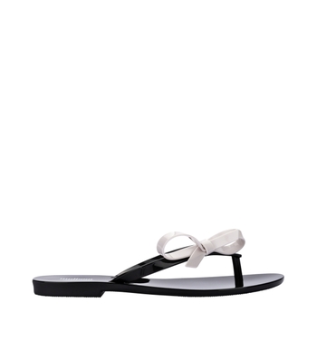  Melissa Sandalias con cadena Jelly para mujer, Negro