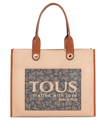 Tous: Bolso bucket beige Empire Soft Mujer