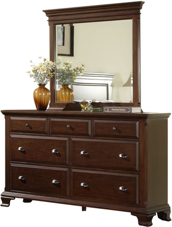 Trestlewood Mesquite Pine Dresser With, Progressive Furniture Dresser P61124 Mesquite Pine