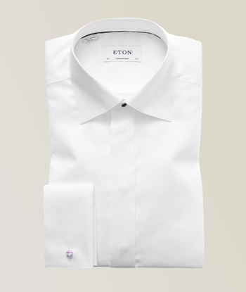 Mens Clothing Shirts Formal shirts Eton Cotton Contemporary Fit Pleated Bib Formal Shirt in White for Men 