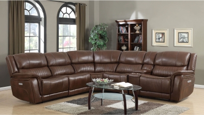 Bolton Dark Brown Leather Sofa From, Moe Top Grain Distressed Brown Leather Power Reclining Sectional Sofa