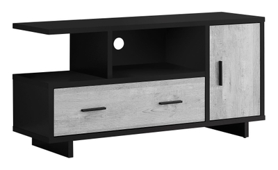 Monarch Contemporary Media Cabinet With Grey And Black Finish I 2871 