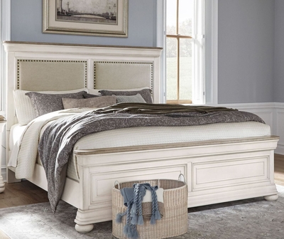 Lafayette White King Sleigh Bed From, Lafayette King Sleigh Bed